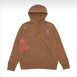 NEW | 30 Seconds To Mars | Men L | The Shannon Tattoo Hoodie | Saddle Brown